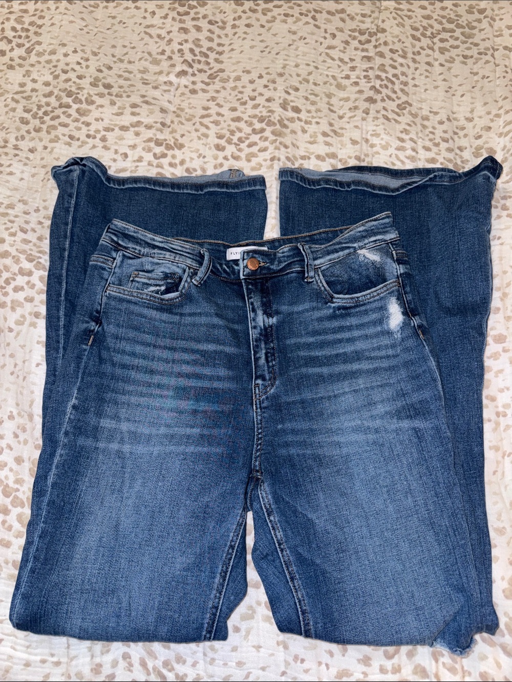Flying Monkey Dark Blue Boot Cut Jeans